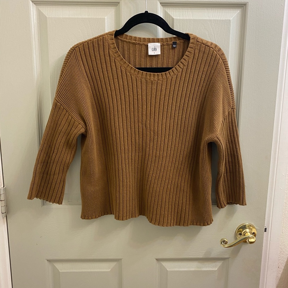 Cabi crop knit top